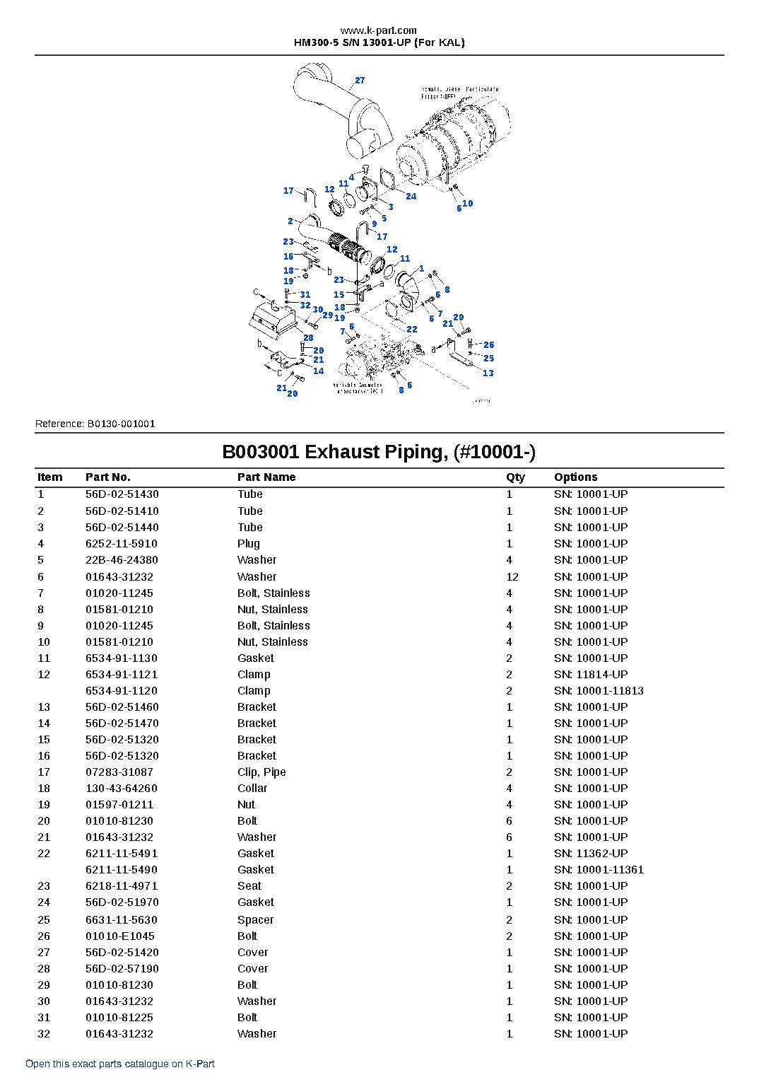 HM300-5 S/N 13001-UP (For KAL) – sample page 10 HM300-5 S/N 13001-UP (For KAL) – sample page 10