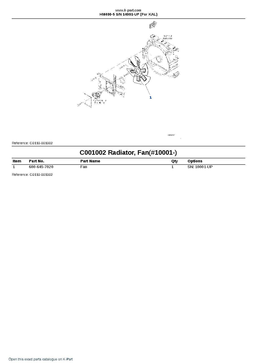 HM400-5 S/N 14001-UP (For KAL) – sample page 10
