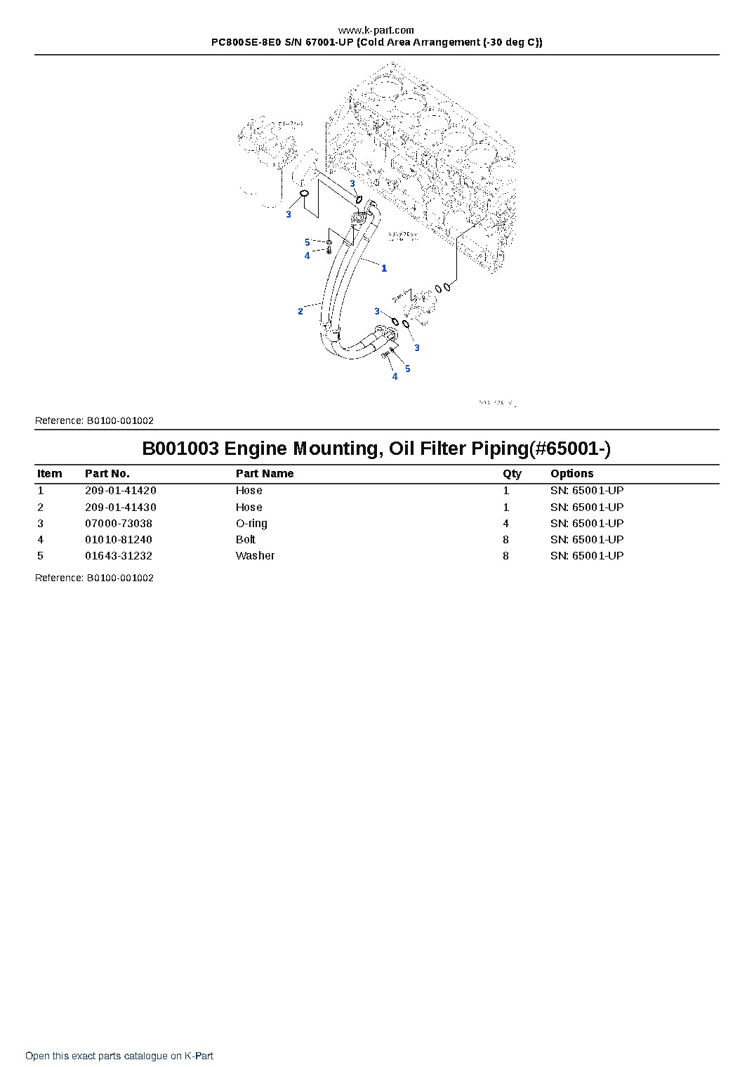 PC800SE-8E0 S/N 67001-UP (Cold Area Arrangement (-30 deg C)) – sample page 5