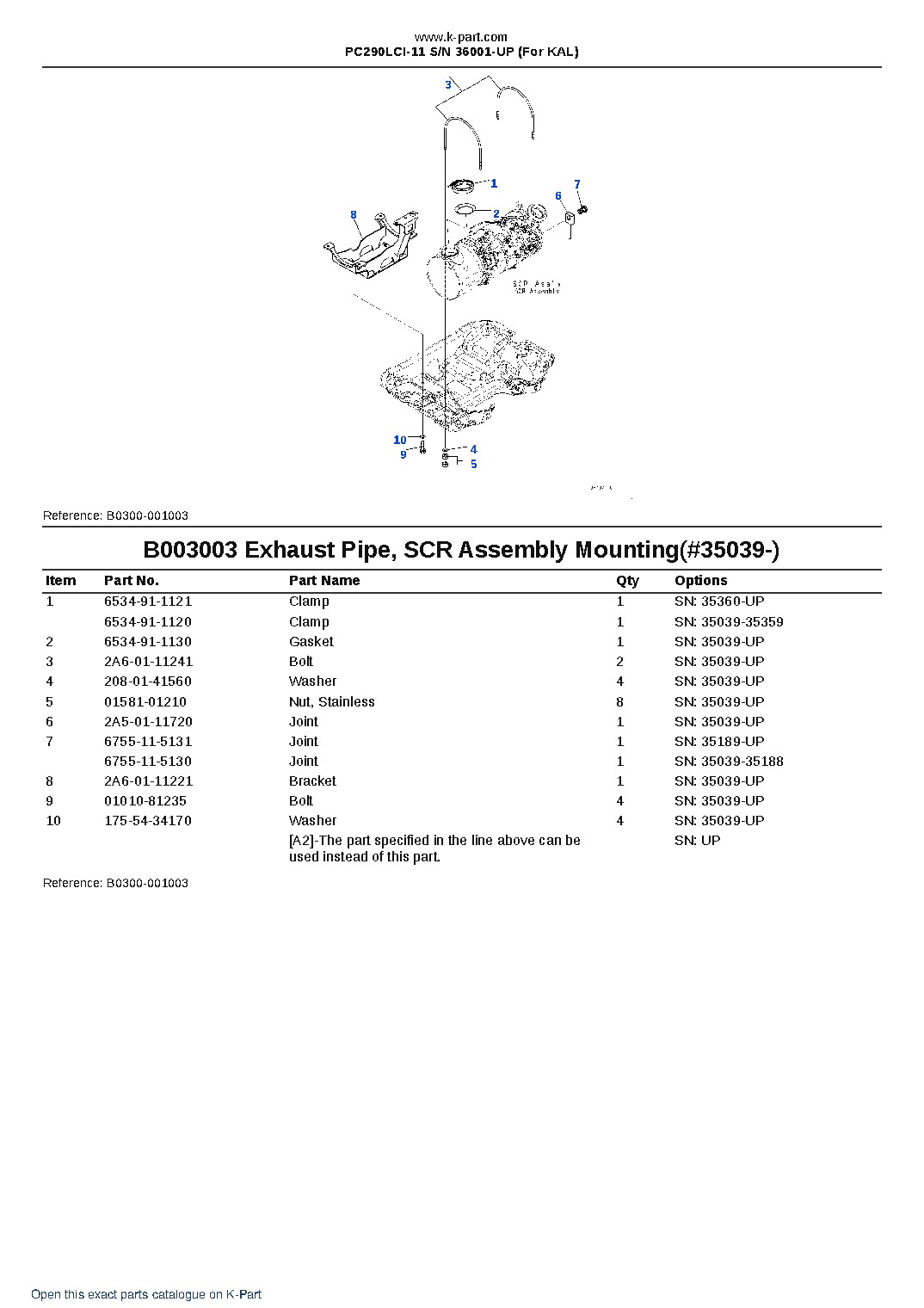 PC290LCI-11 S/N 36001-UP (For KAL) – sample page 10