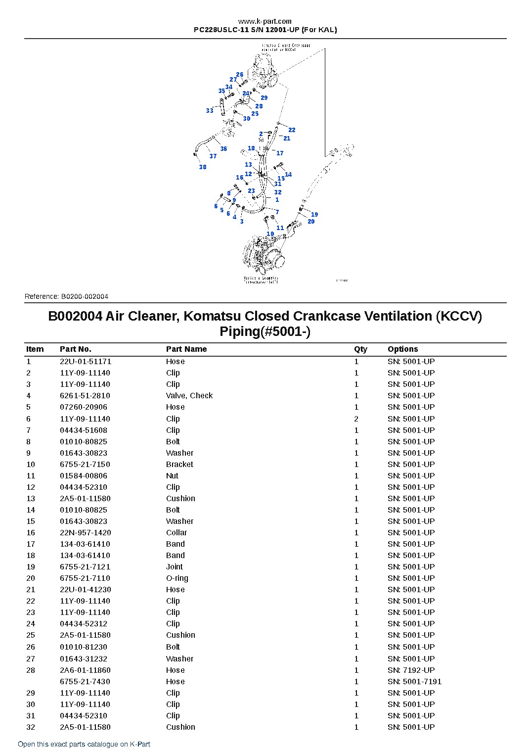 PC228USLC-11 S/N 12001-UP (For KAL) – sample page 6