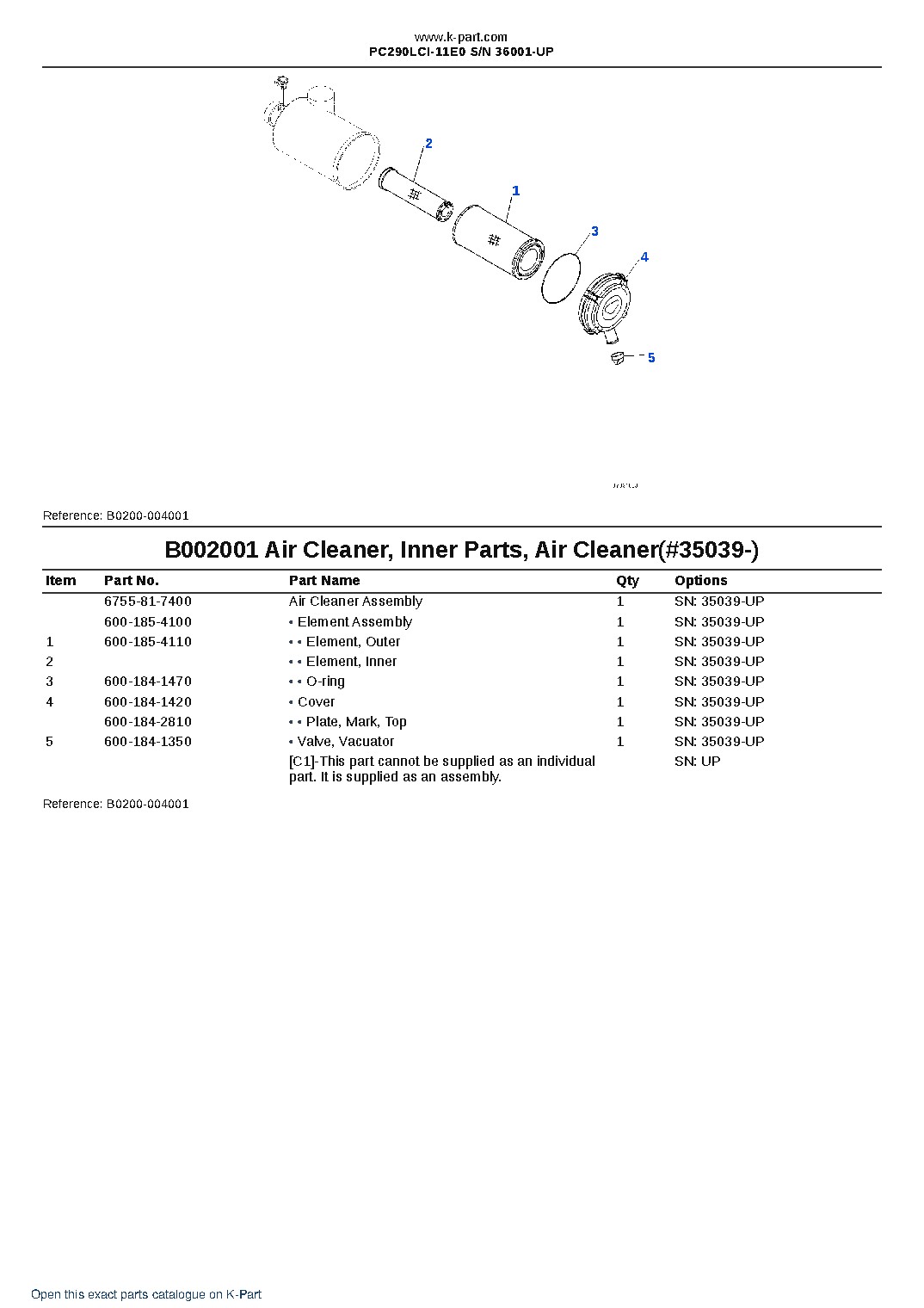 PC290LCI-11E0 S/N 36001-UP – sample page 2 PC290LCI-11E0 S/N 36001-UP – sample page 2