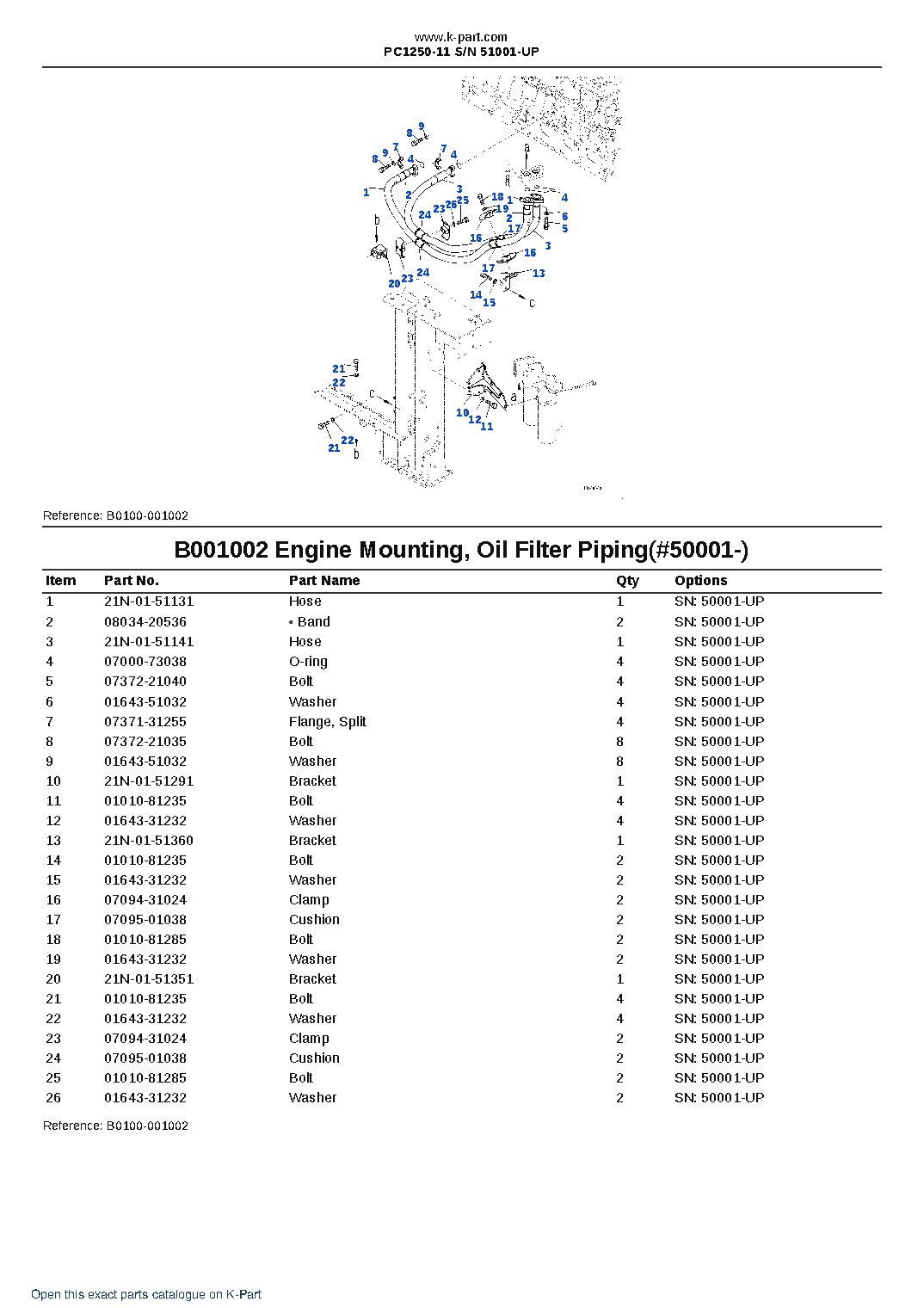 PC1250-11 S/N 51001-UP – sample page 2