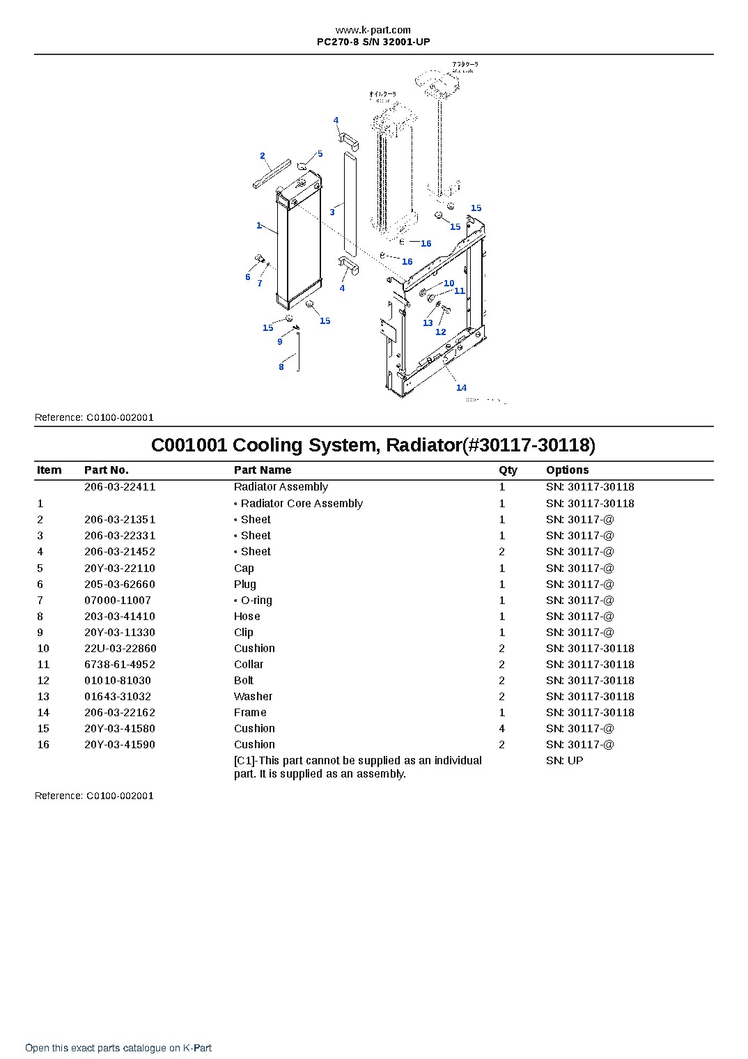 PC270-8 S/N 32001-UP – sample page 3 PC270-8 S/N 32001-UP – sample page 3