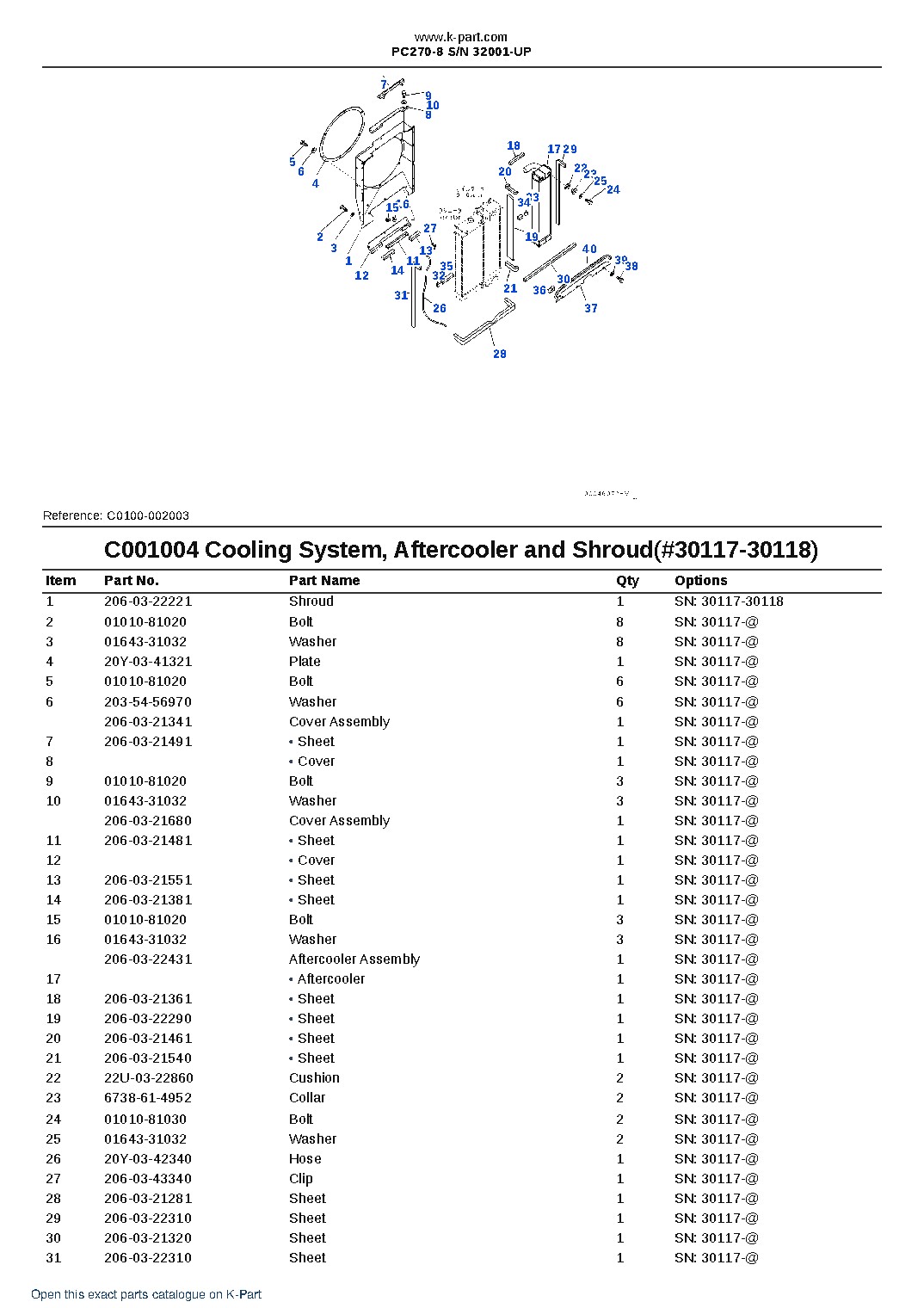 PC270-8 S/N 32001-UP – sample page 6 PC270-8 S/N 32001-UP – sample page 6