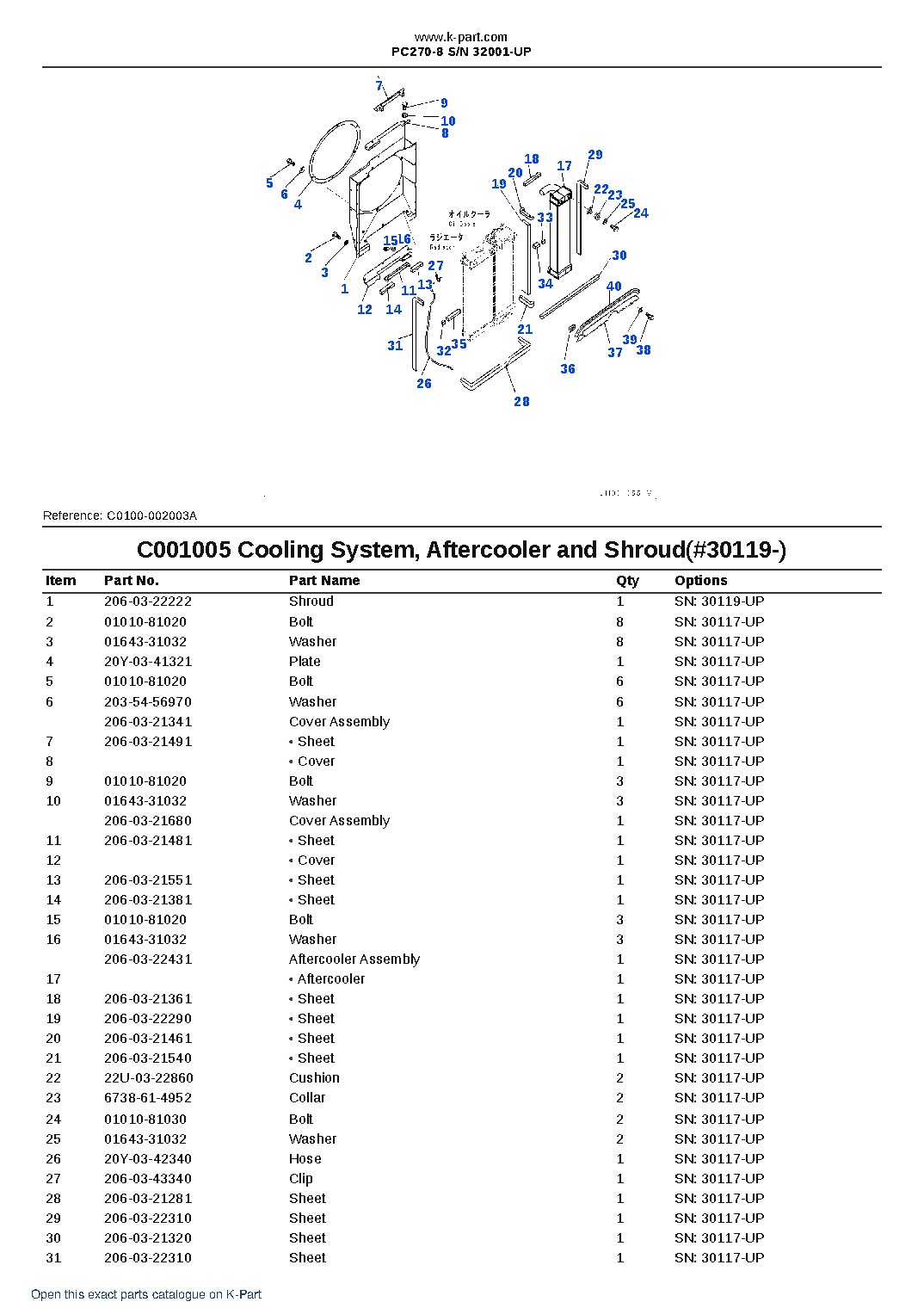 PC270-8 S/N 32001-UP – sample page 8 PC270-8 S/N 32001-UP – sample page 8