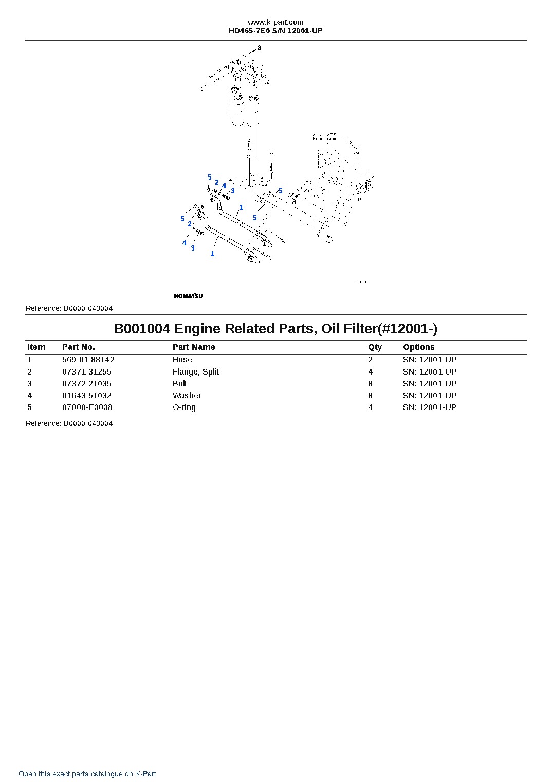 HD465-7E0 S/N 12001-UP – sample page 5 HD465-7E0 S/N 12001-UP – sample page 5