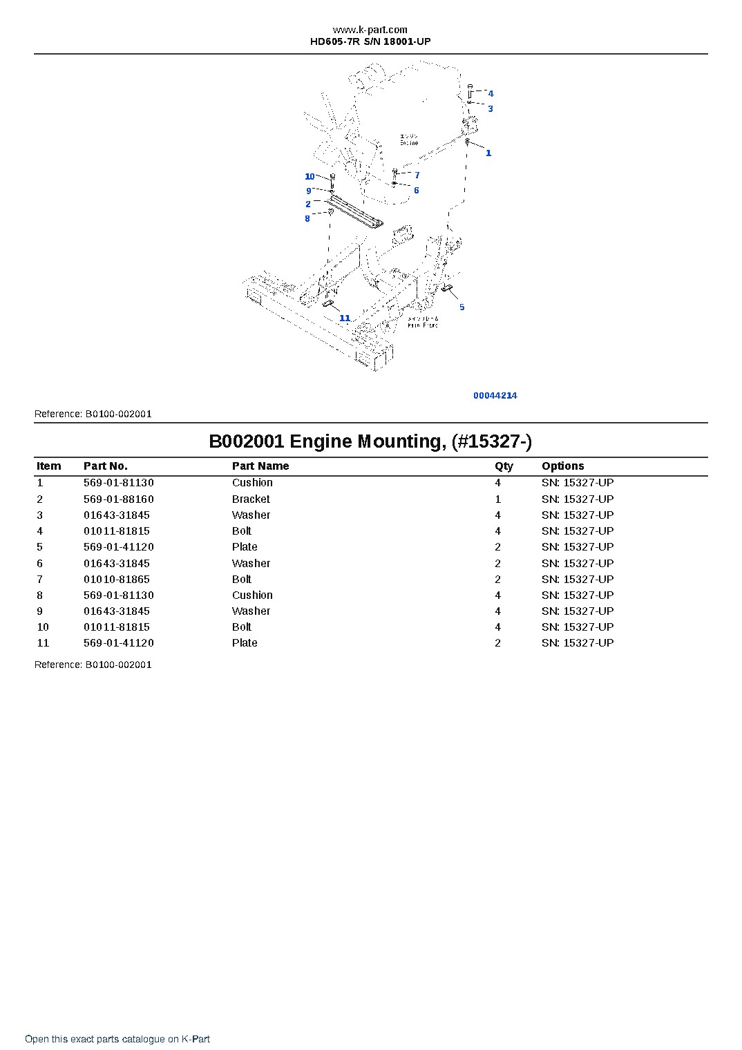 HD605-7R S/N 18001-UP – sample page 10 HD605-7R S/N 18001-UP – sample page 10