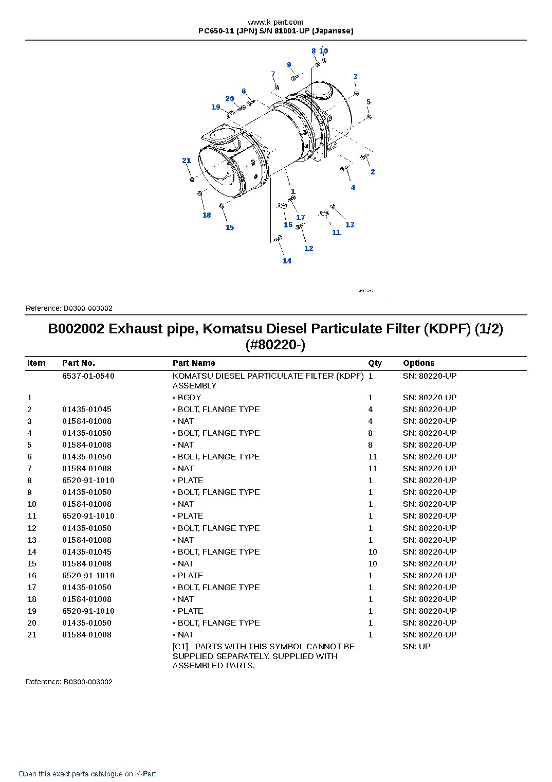 PC650-11 (JPN) S/N 81001-UP (Japanese) – sample page 8 PC650-11 (JPN) S/N 81001-UP (Japanese) – sample page 8