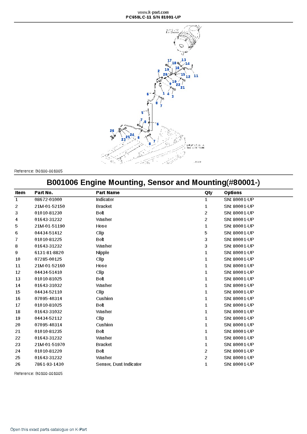 PC650LC-11 S/N 81001-UP – sample page 6 PC650LC-11 S/N 81001-UP – sample page 6