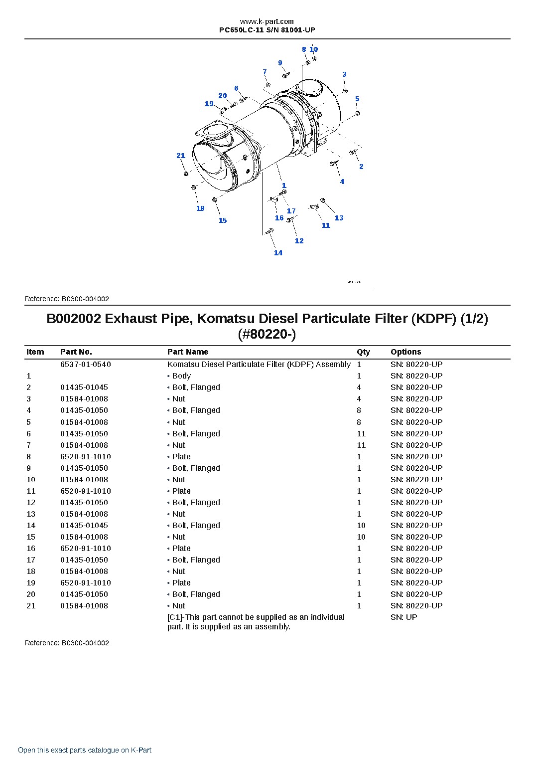 PC650LC-11 S/N 81001-UP – sample page 8 PC650LC-11 S/N 81001-UP – sample page 8