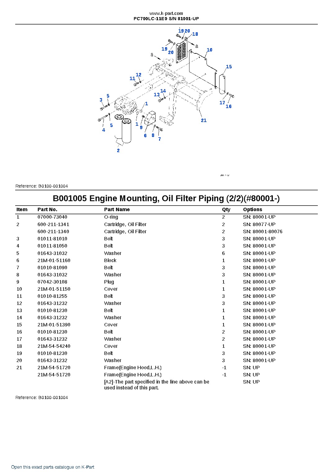 PC700LC-11E0 S/N 81001-UP – sample page 5 PC700LC-11E0 S/N 81001-UP – sample page 5