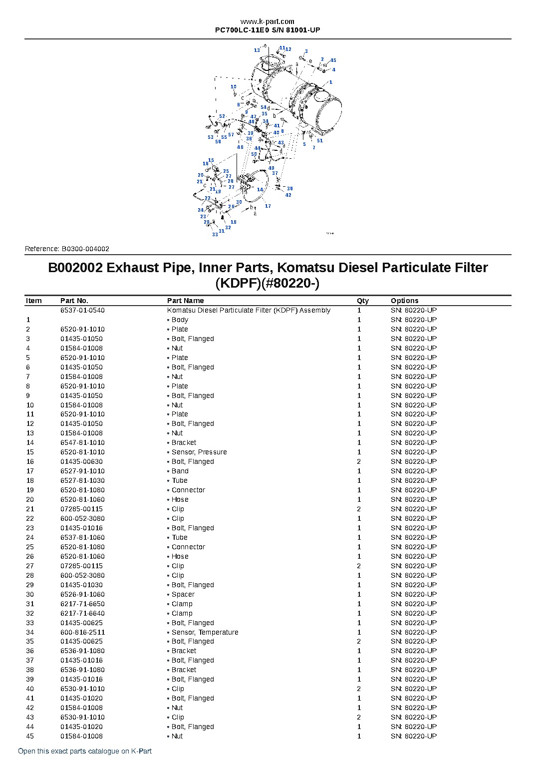 PC700LC-11E0 S/N 81001-UP – sample page 8 PC700LC-11E0 S/N 81001-UP – sample page 8