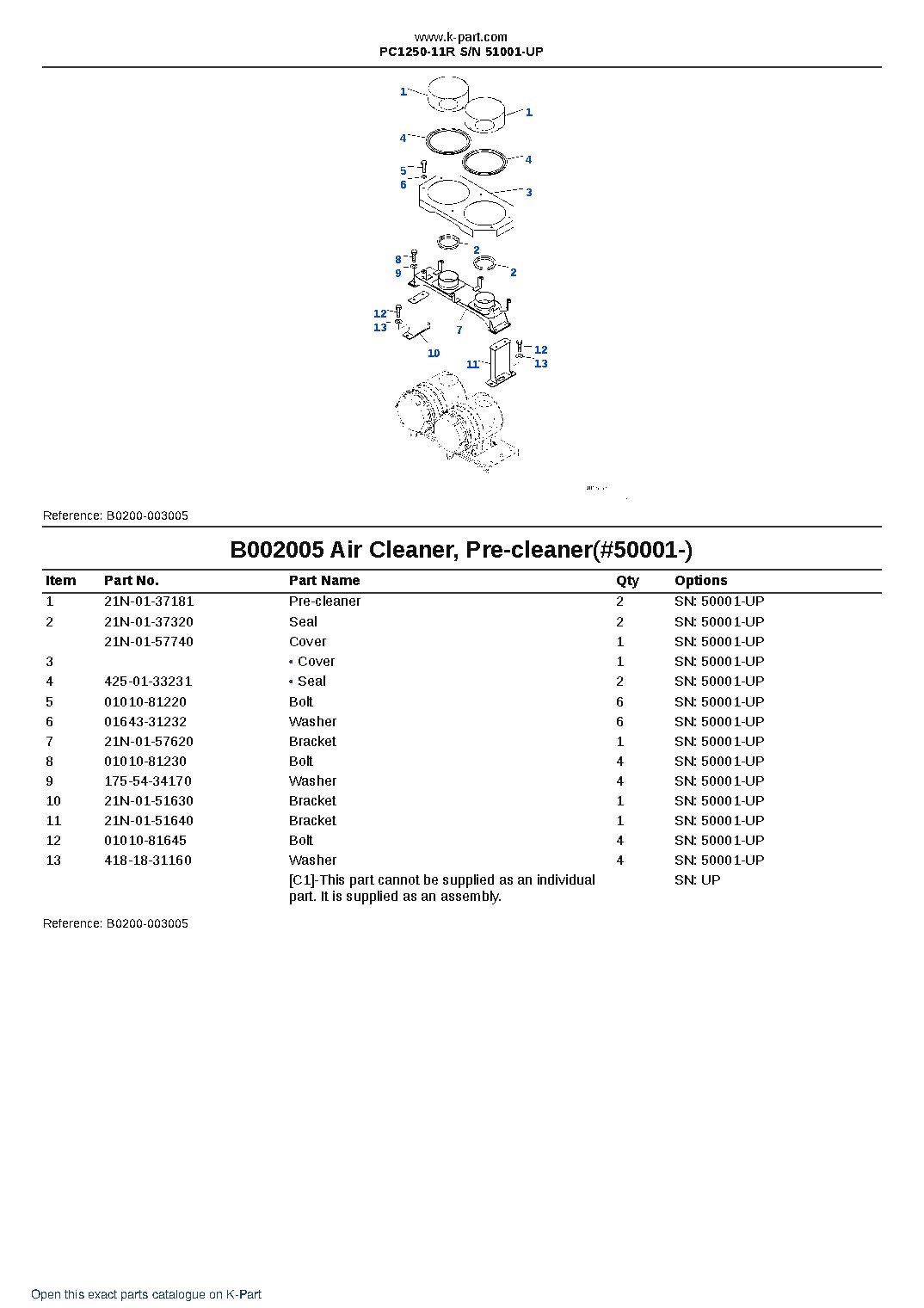PC1250-11R S/N 51001-UP – sample page 9