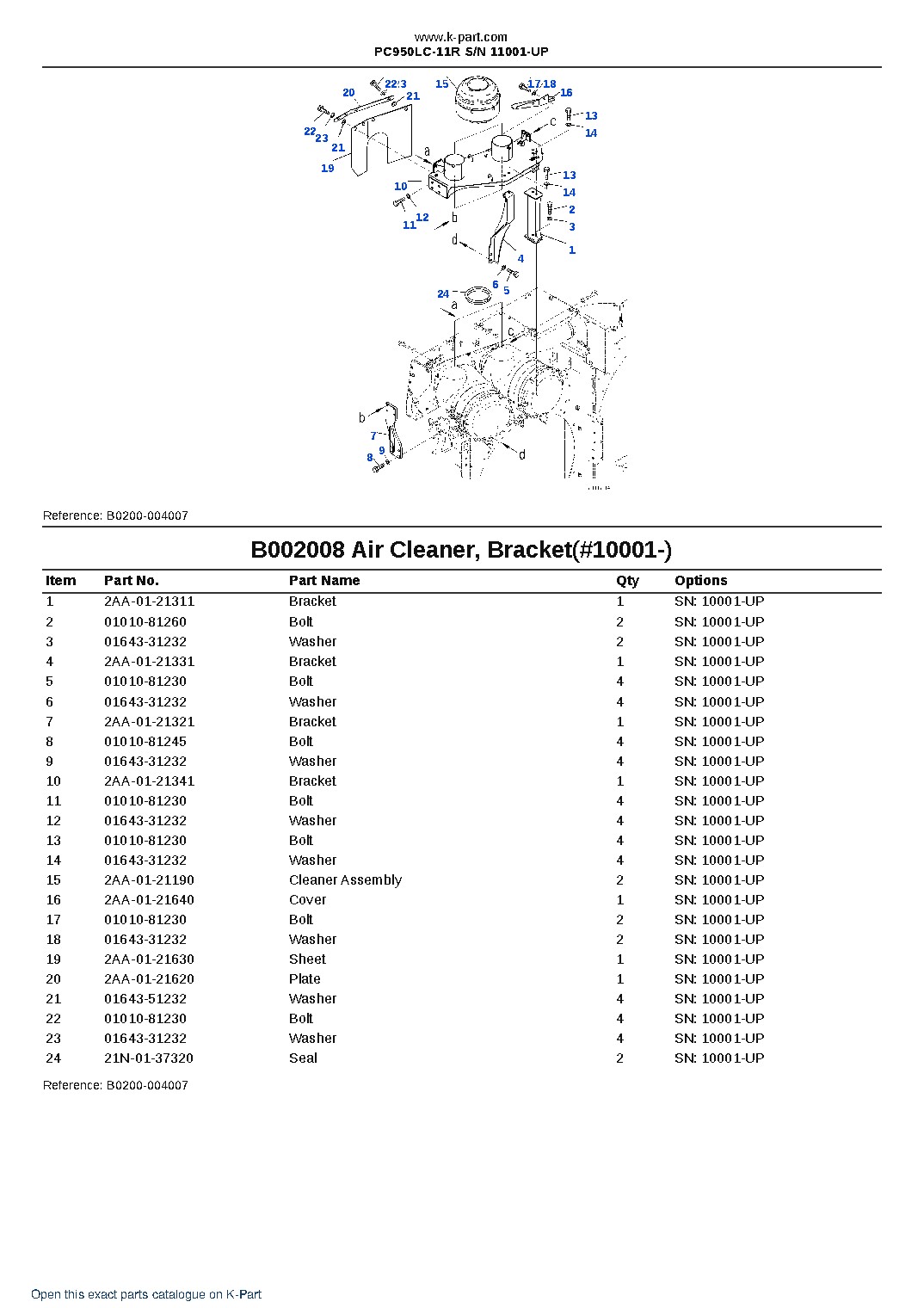 PC950LC-11R S/N 11001-UP – sample page 9