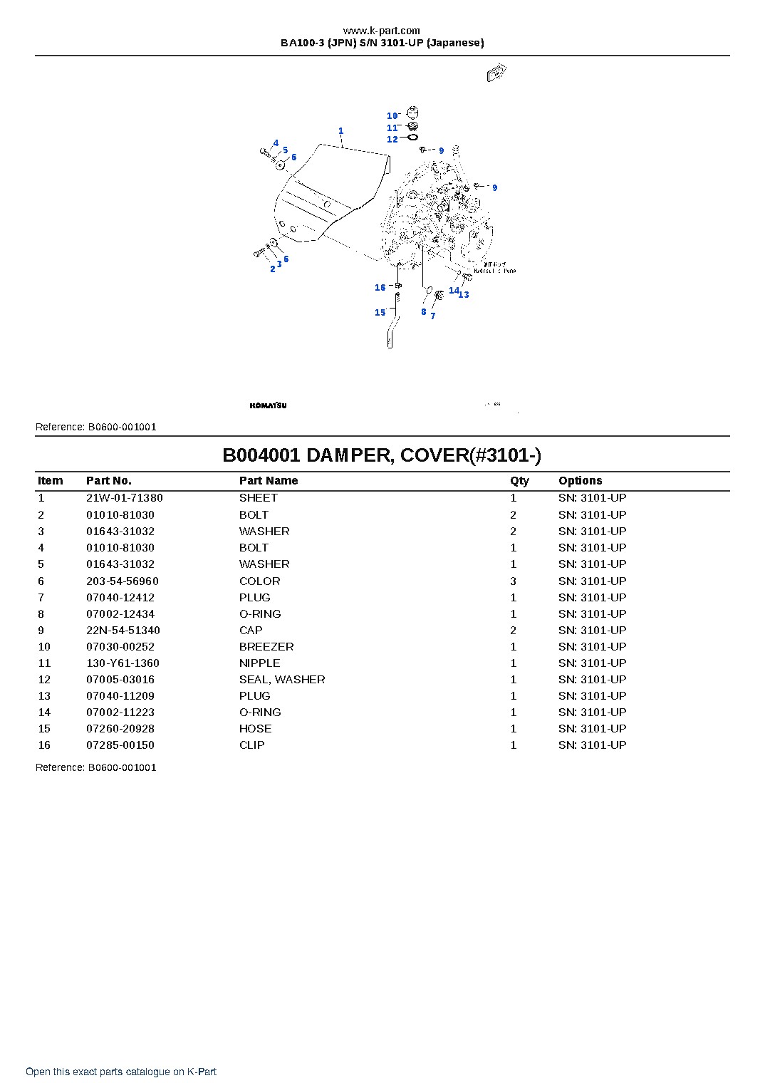 BA100-3 (JPN)  S/N 3101-UP (Japanese) – sample page 5