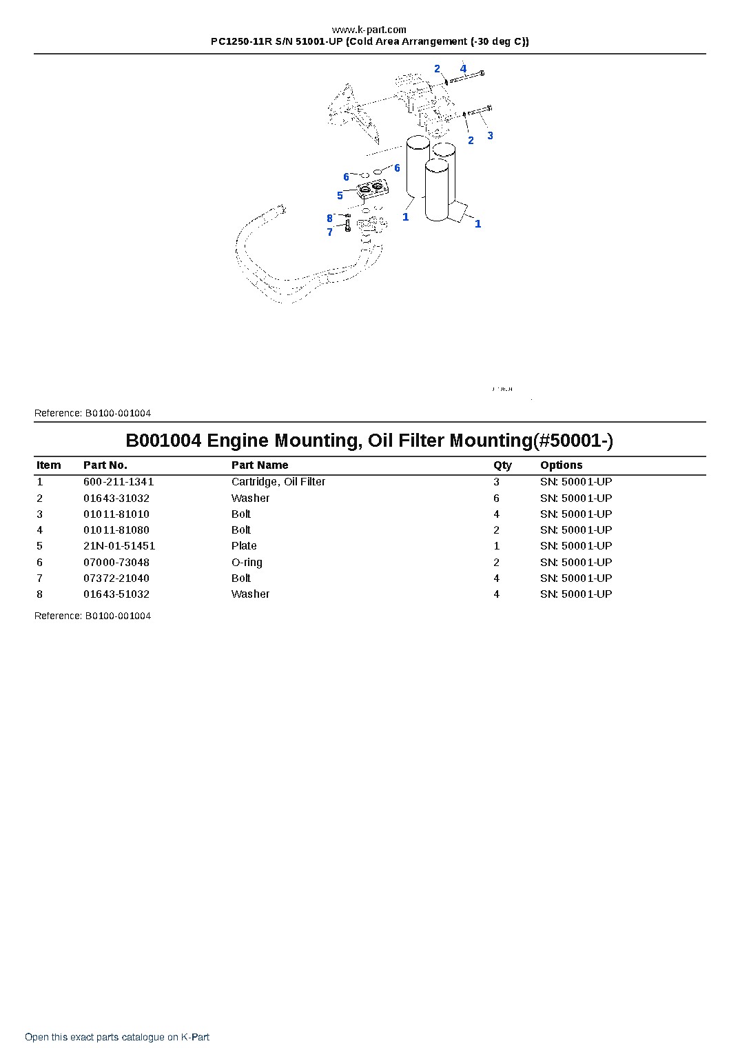 PC1250-11R S/N 51001-UP (Cold Area Arrangement (-30 deg C)) – sample page 4 PC1250-11R S/N 51001-UP (Cold Area Arrangement (-30 deg C)) – sample page 4