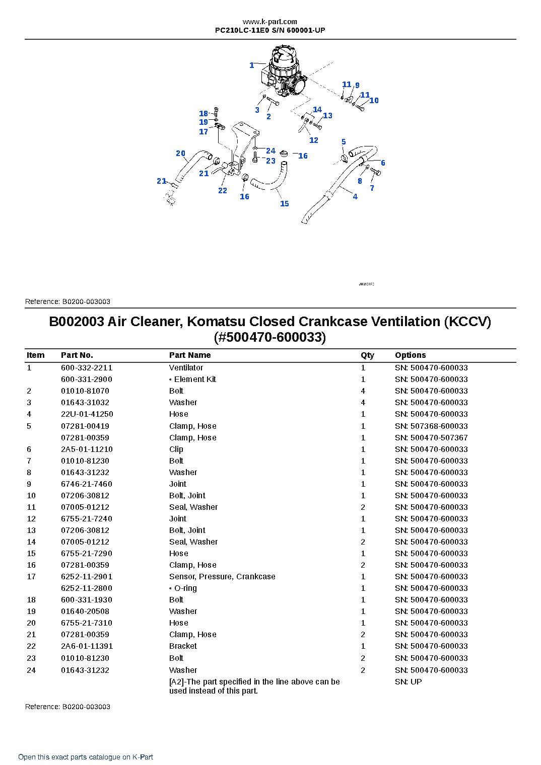 PC210LC-11E0 S/N 600001-UP – sample page 4 PC210LC-11E0 S/N 600001-UP – sample page 4