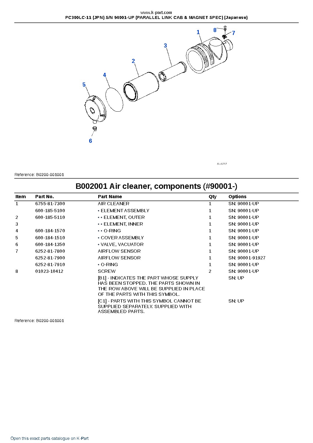 PC300LC-11 (JPN) S/N 94001-UP (PARALLEL LINK CAB & MAGNET SPEC) (Japanese) – sample page 7