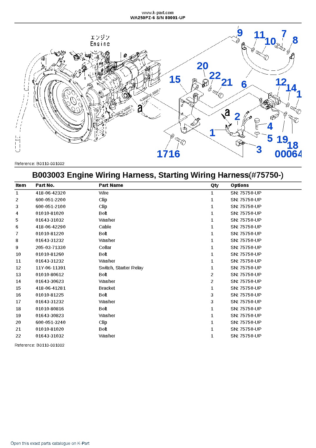 WA250PZ-6 S/N 80001-UP – sample page 7 WA250PZ-6 S/N 80001-UP – sample page 7