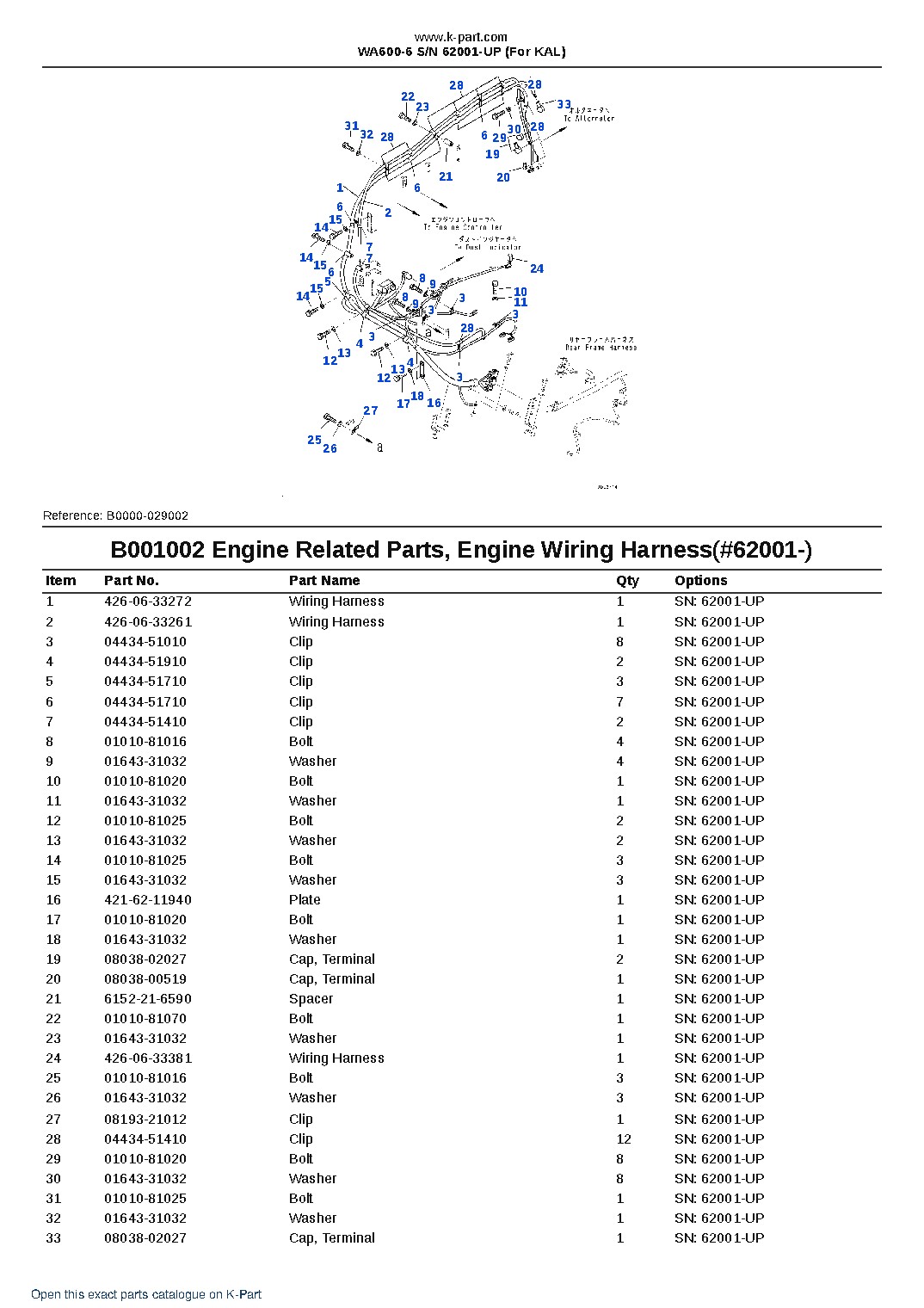 WA600-6 S/N 62001-UP (For KAL) – sample page 3