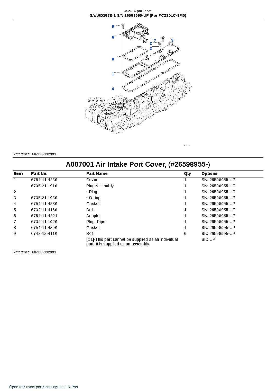 SAA6D107E-1 S/N 26598590-UP (For PC220LC-8M0) – sample page 10 SAA6D107E-1 S/N 26598590-UP (For PC220LC-8M0) – sample page 10