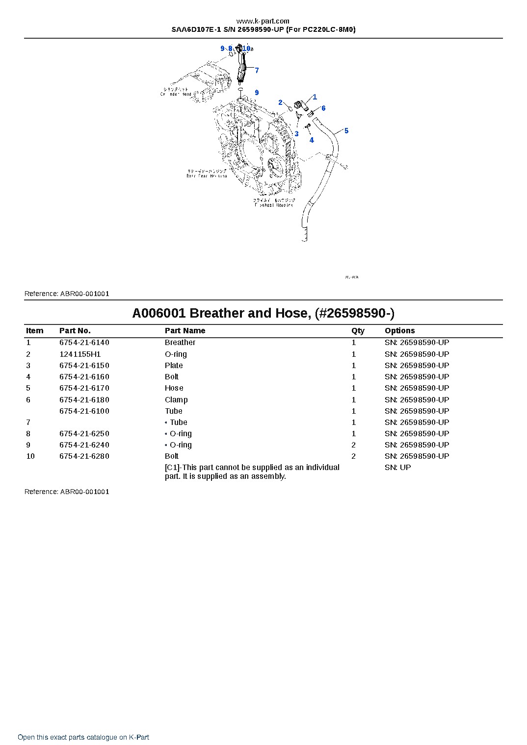 SAA6D107E-1 S/N 26598590-UP (For PC220LC-8M0) – sample page 9 SAA6D107E-1 S/N 26598590-UP (For PC220LC-8M0) – sample page 9