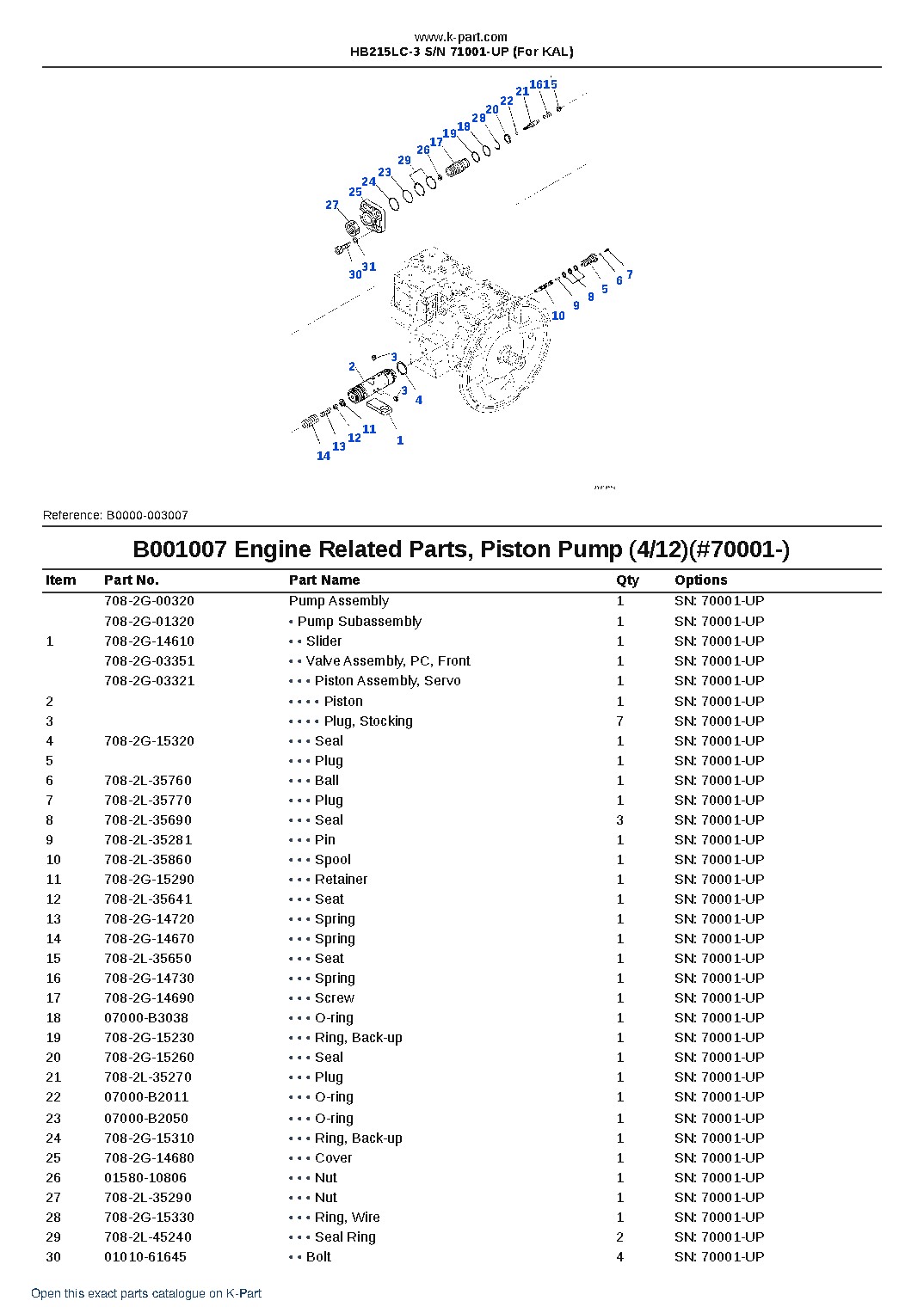 HB215LC-3 S/N 71001-UP (For KAL) – sample page 10 HB215LC-3 S/N 71001-UP (For KAL) – sample page 10
