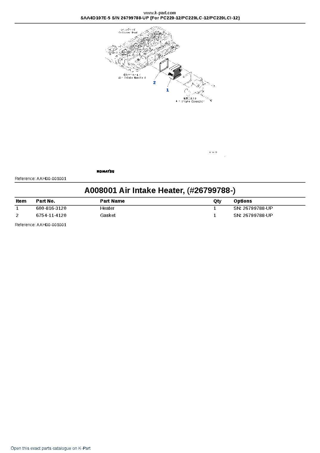 SAA4D107E-5 S/N 26799788-UP (For PC220-12/PC220LC-12/PC220LCI-12) – sample page 8 SAA4D107E-5 S/N 26799788-UP (For PC220-12/PC220LC-12/PC220LCI-12) – sample page 8
