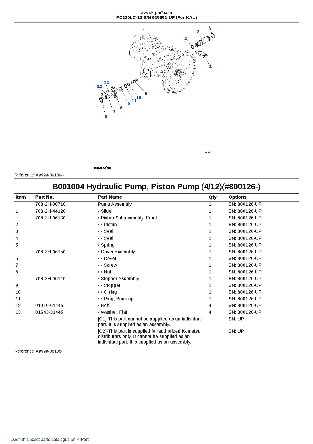 PC220LC-12 S/N 910001-UP (For KAL) – sample page 4 PC220LC-12 S/N 910001-UP (For KAL) – sample page 4