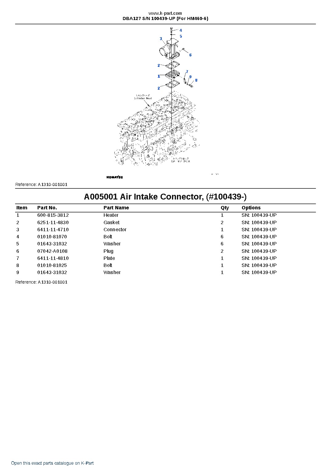 DBA127 S/N 100439-UP (For HM460-6) – sample page 7 DBA127 S/N 100439-UP (For HM460-6) – sample page 7