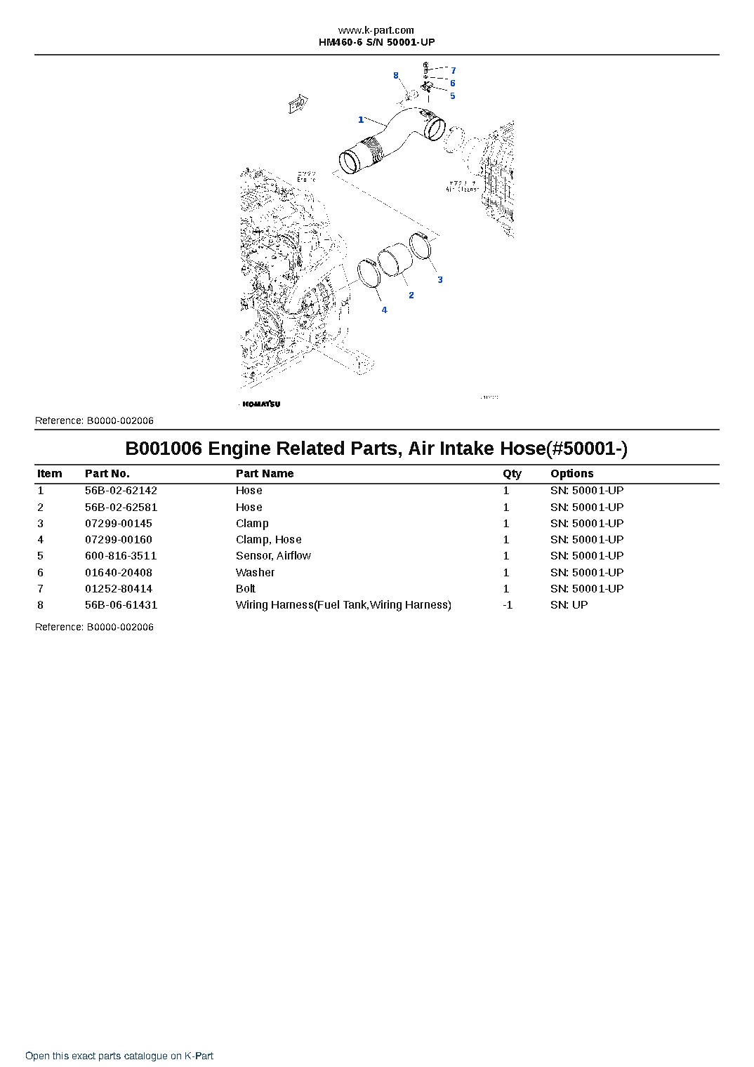 HM460-6 S/N 50001-UP – sample page 6 HM460-6 S/N 50001-UP – sample page 6