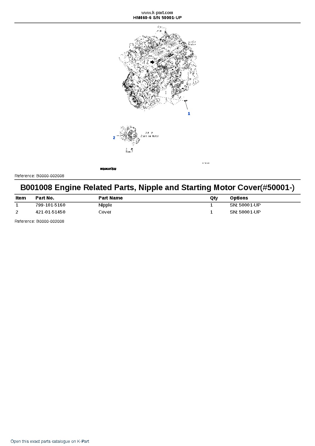 HM460-6 S/N 50001-UP – sample page 8 HM460-6 S/N 50001-UP – sample page 8