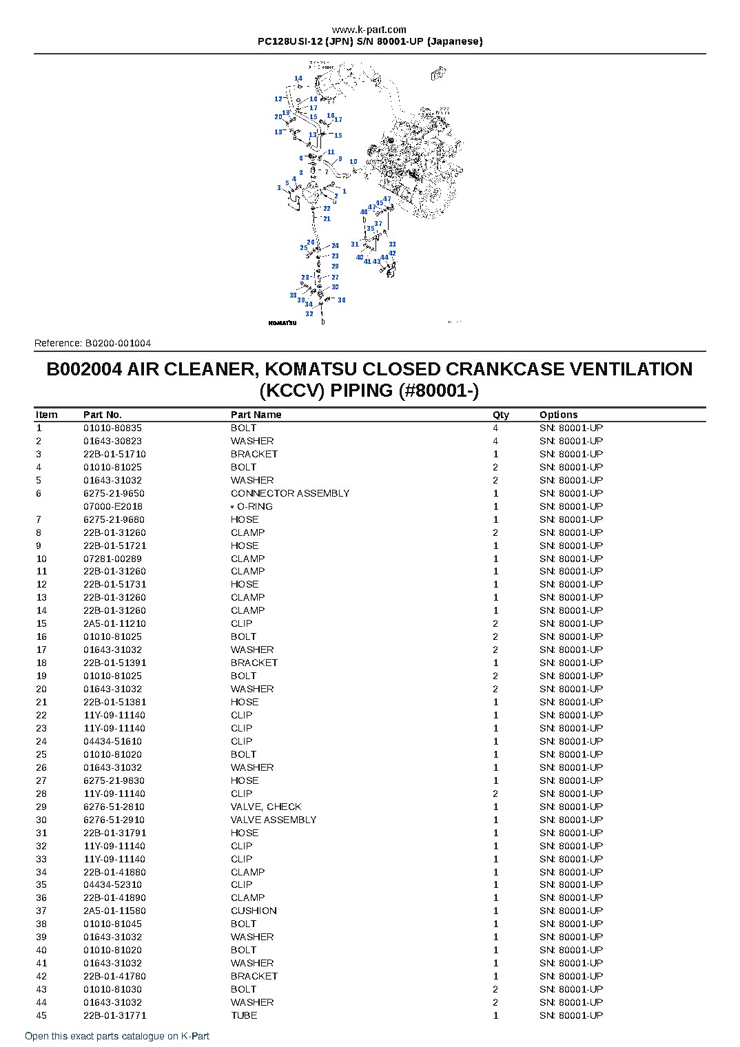 PC128USI-12 (JPN)  S/N 80001-UP (Japanese) – sample page 7