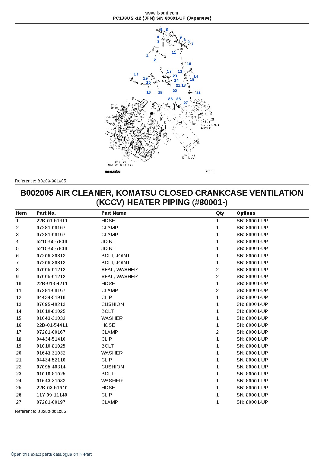 PC138USI-12 (JPN)  S/N 80001-UP (Japanese) – sample page 9