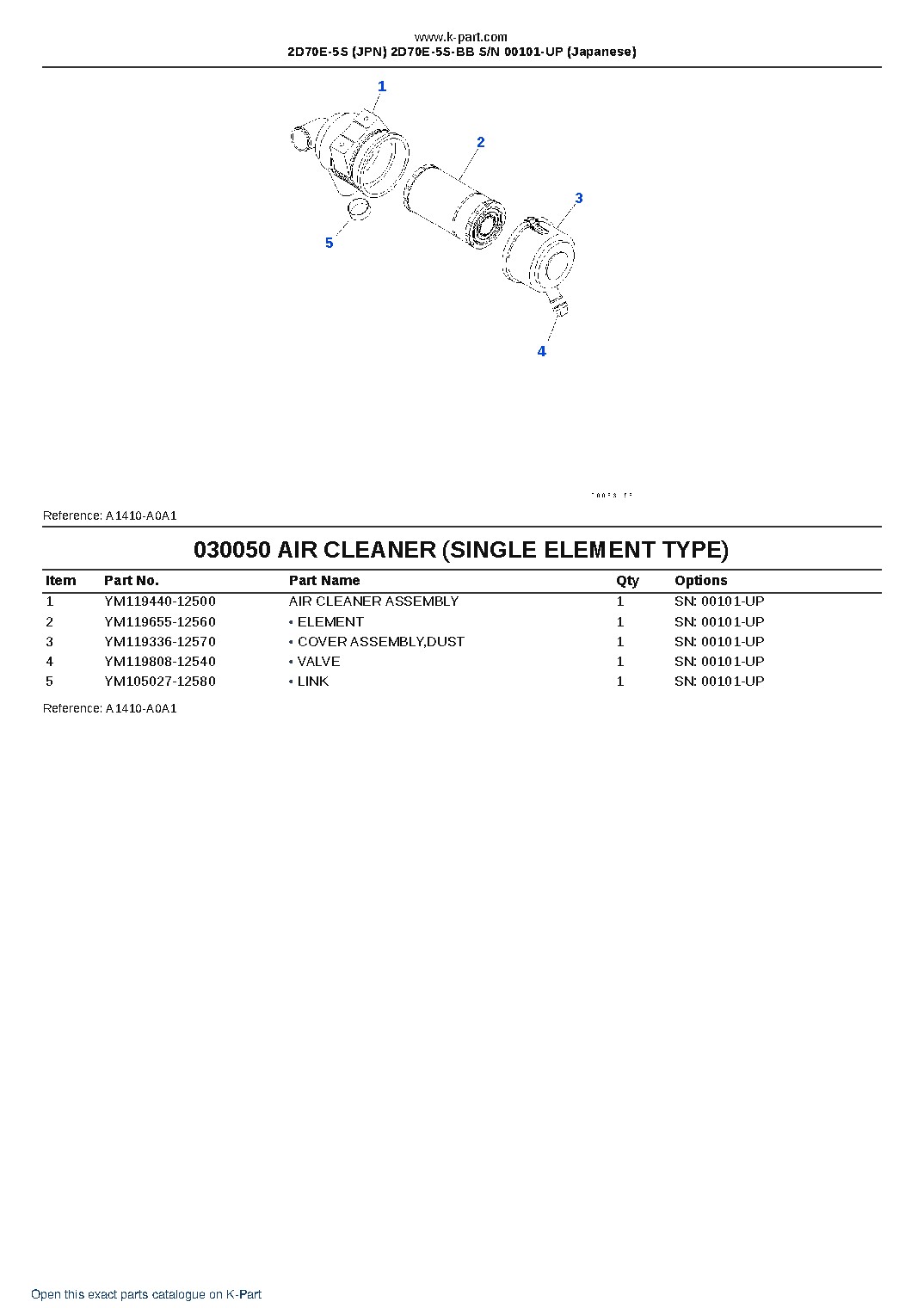 2D70E-5S (JPN) 2D70E-5S-BB S/N 00101-UP (Japanese) – sample page 5