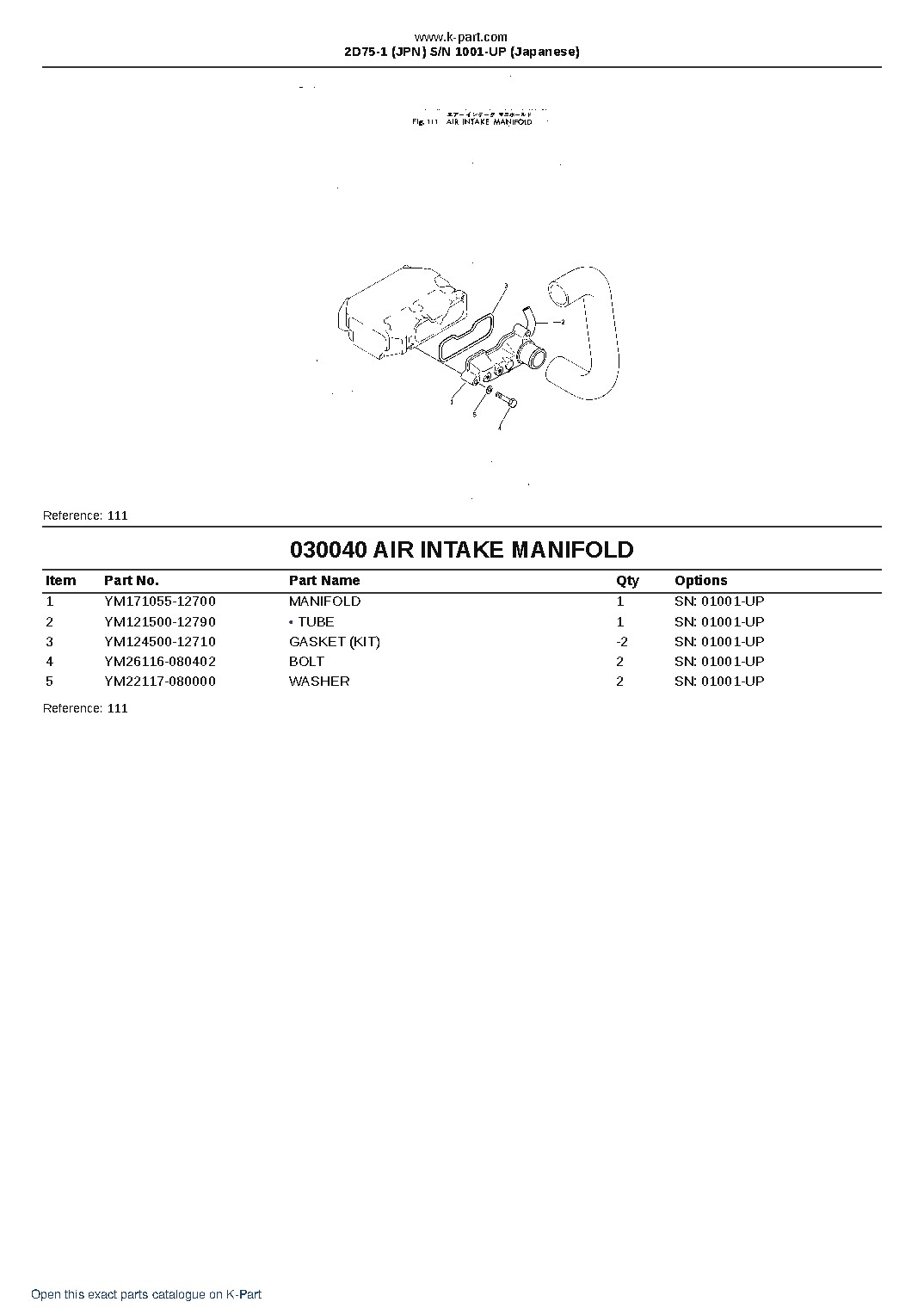 2D75-1 (JPN)  S/N 1001-UP (Japanese) – sample page 4