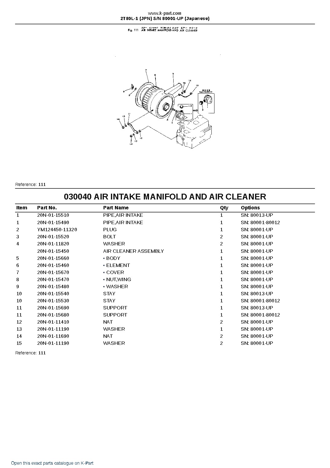 2T80L-1 (JPN)  S/N 80001-UP (Japanese) – sample page 4