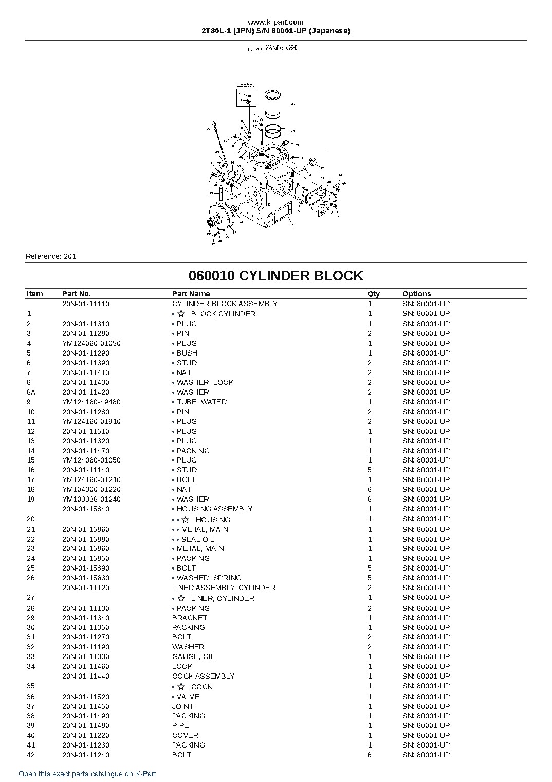 2T80L-1 (JPN)  S/N 80001-UP (Japanese) – sample page 6