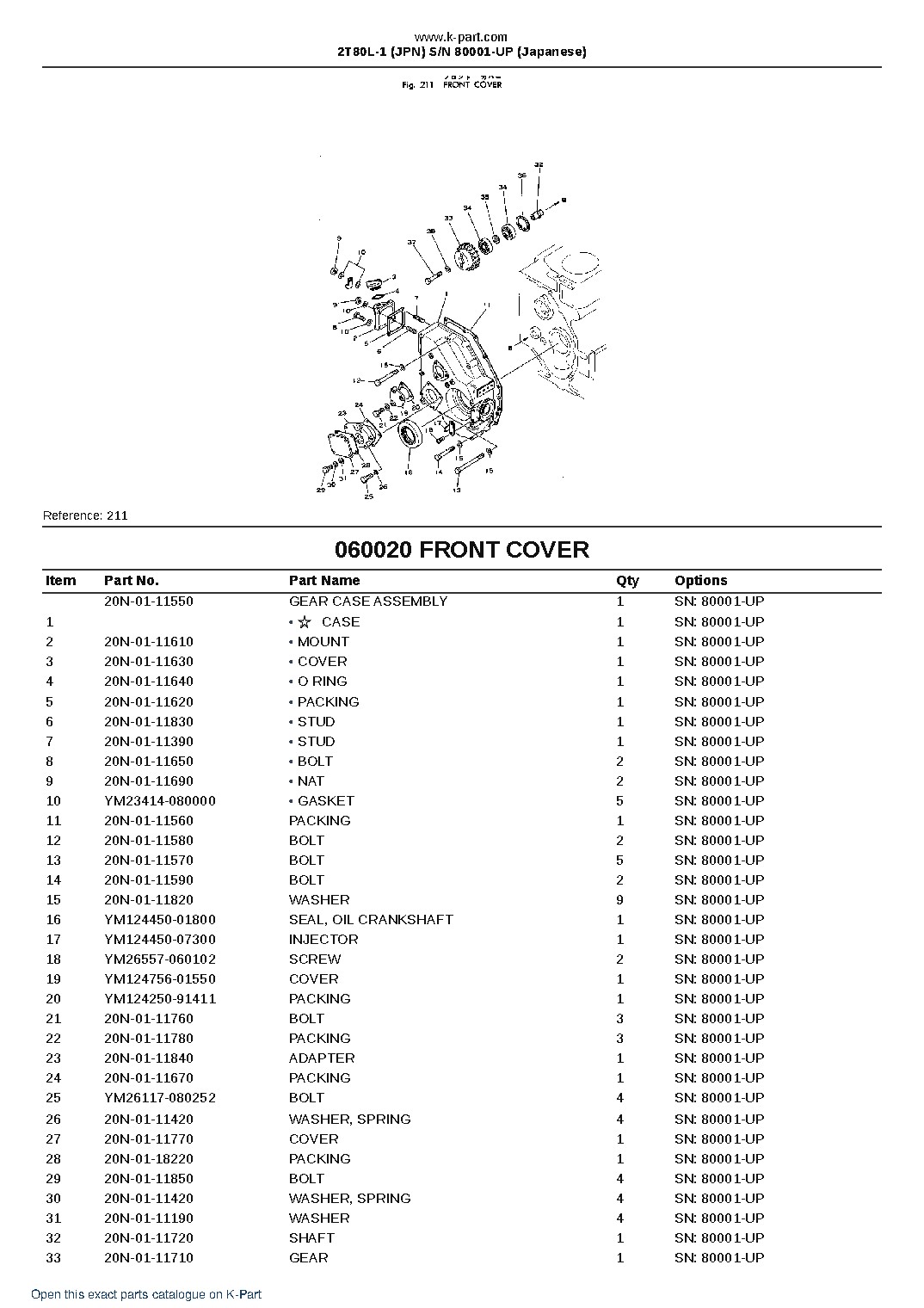 2T80L-1 (JPN)  S/N 80001-UP (Japanese) – sample page 8
