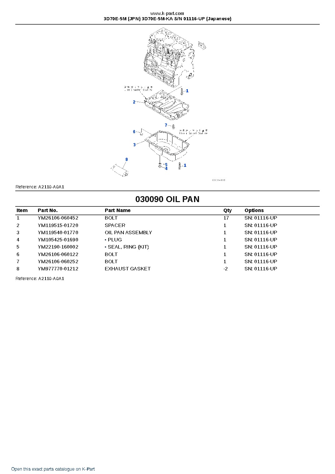 3D70E-5M (JPN) 3D70E-5M-KA S/N 01116-UP (Japanese) – sample page 10