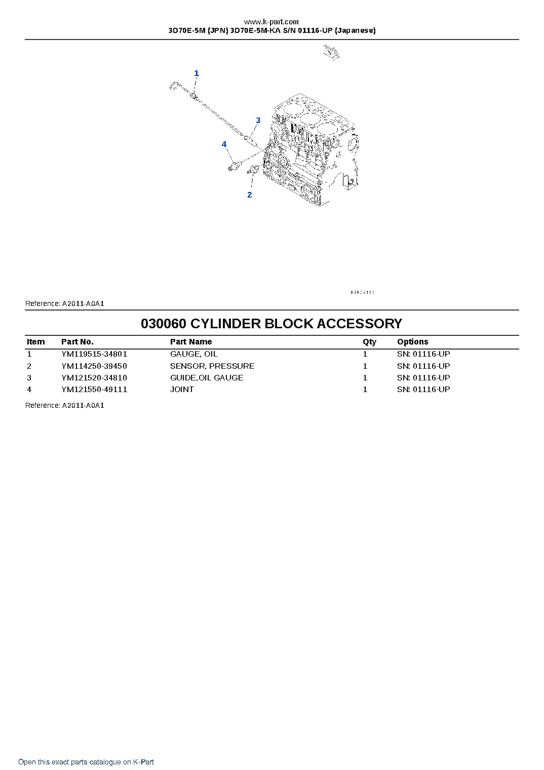3D70E-5M (JPN) 3D70E-5M-KA S/N 01116-UP (Japanese) – sample page 6