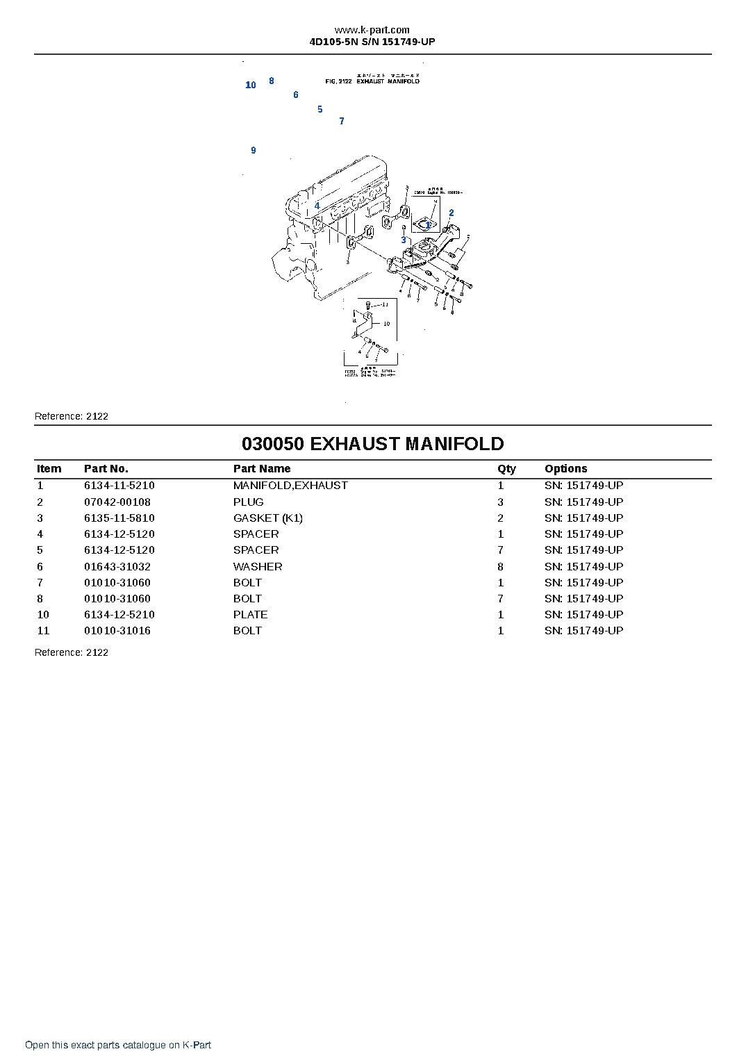 4D105-5N S/N 151749-UP – sample page 6