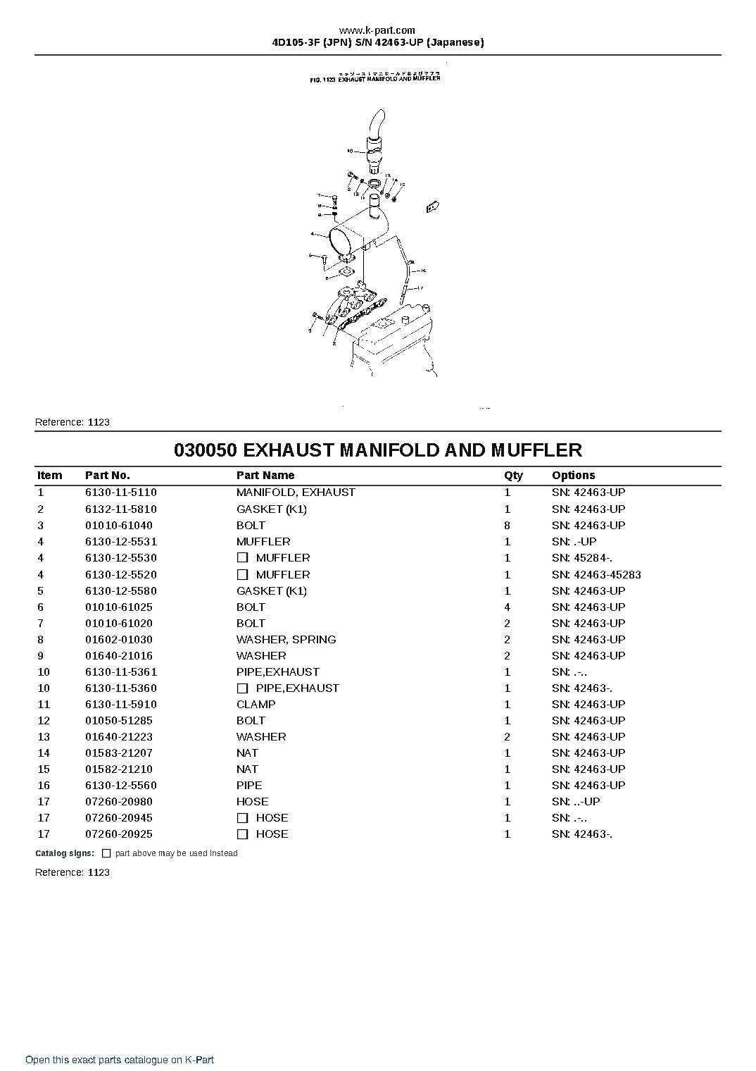 4D105-3F (JPN)  S/N 42463-UP (Japanese) – sample page 7