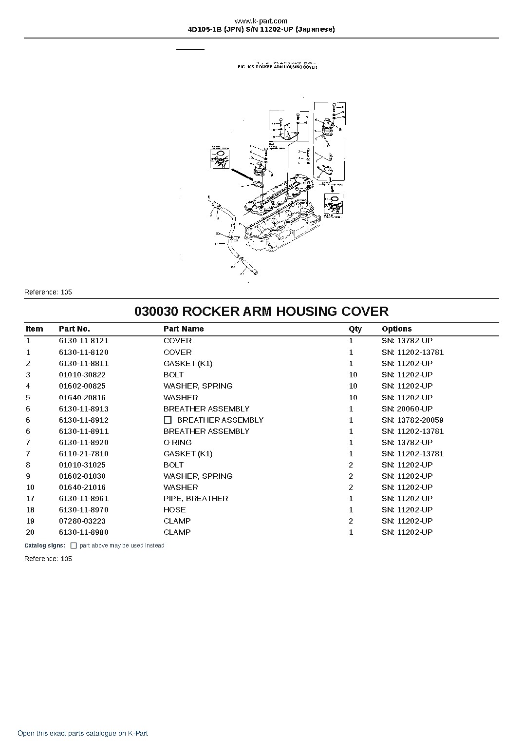 4D105-1B (JPN)  S/N 11202-UP (Japanese) – sample page 5