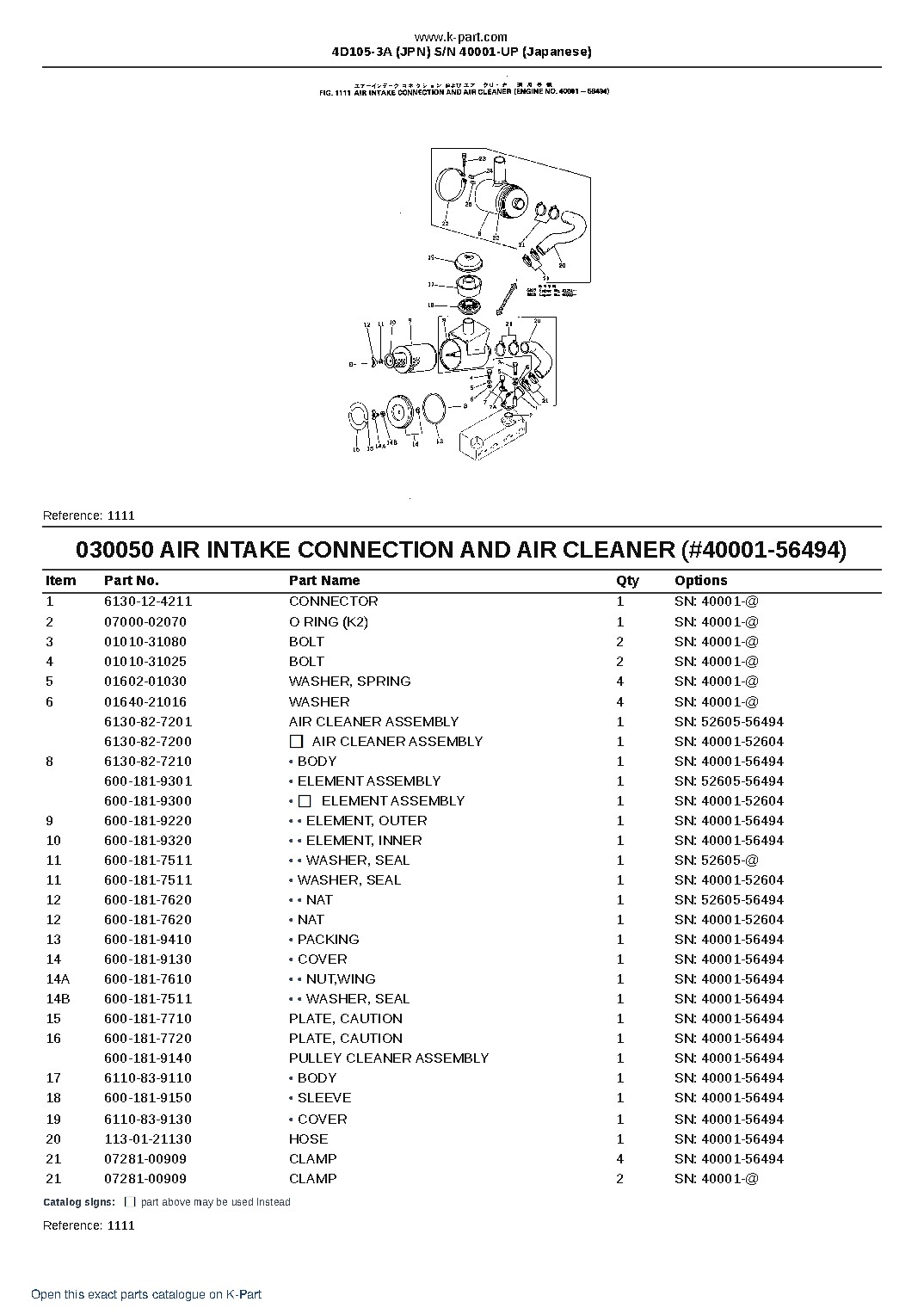 4D105-3A (JPN)  S/N 40001-UP (Japanese) – sample page 5