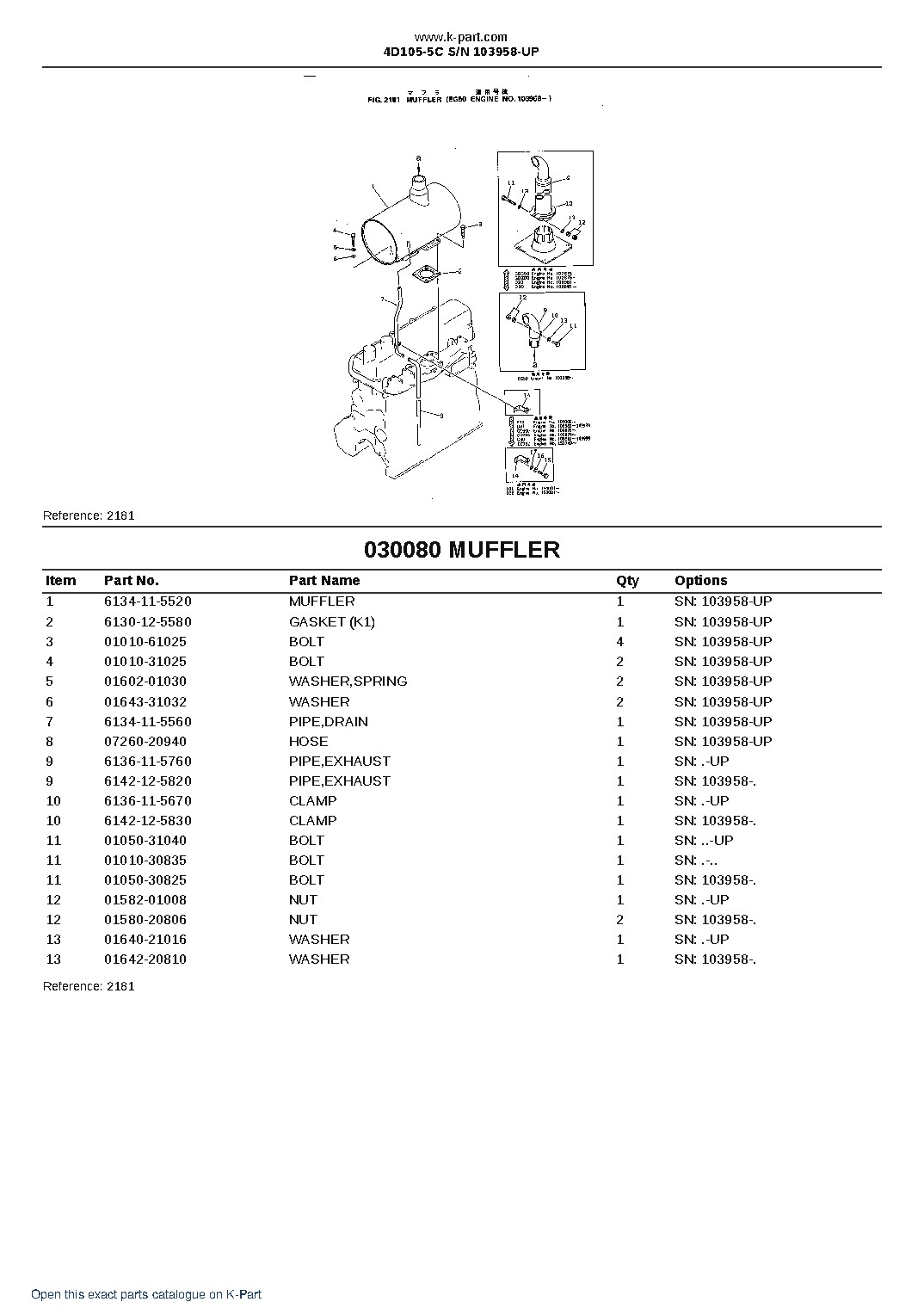 4D105-5C S/N 103958-UP – sample page 10