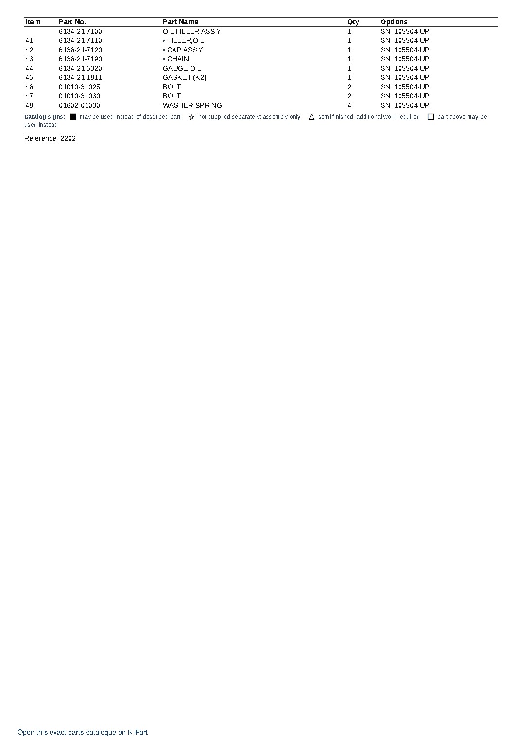 4D105-5G S/N 105504-UP – sample page 10 4D105-5G S/N 105504-UP – sample page 10