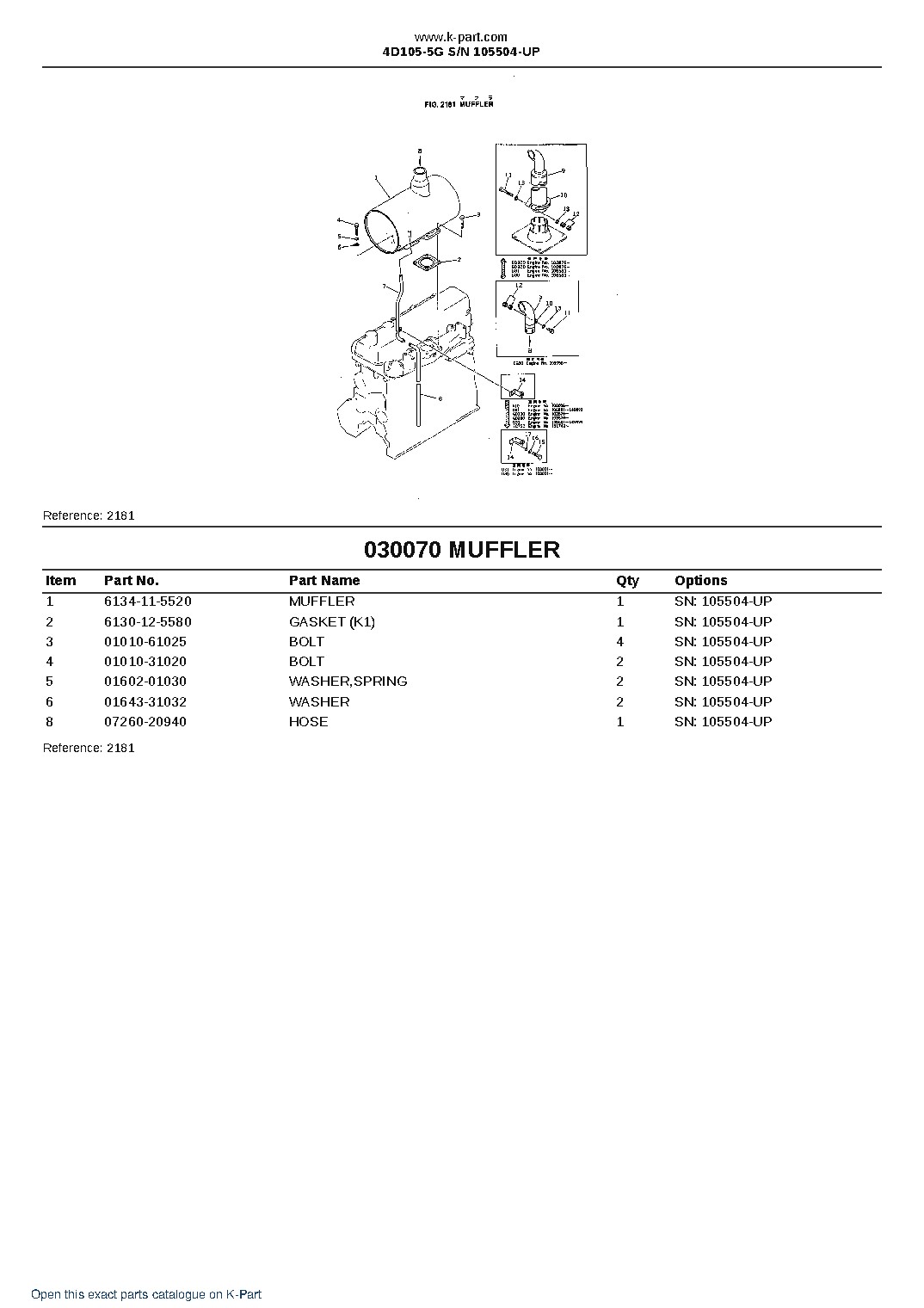 4D105-5G S/N 105504-UP – sample page 8 4D105-5G S/N 105504-UP – sample page 8