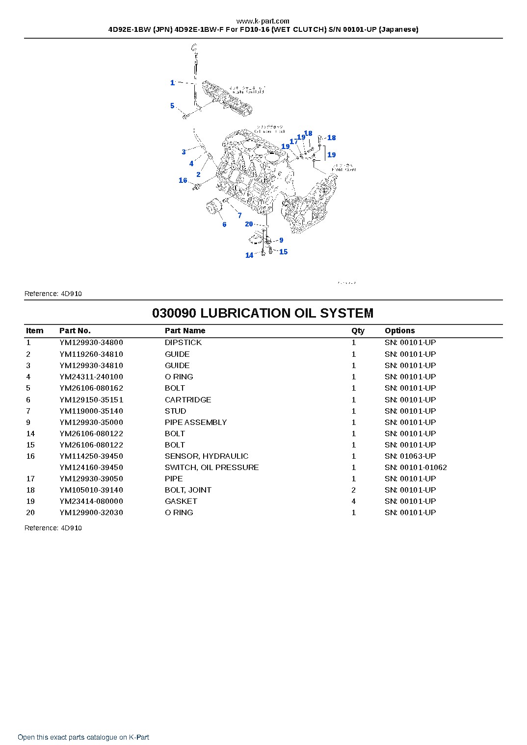 4D92E-1BW (JPN) 4D92E-1BW-F For FD10-16 (WET CLUTCH) S/N 00101-UP (Japanese) – sample page 10